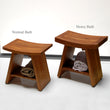 Load image into Gallery viewer, Heavy Fuji-I Teak Shower Bench or Pool Side Bench Chair Height Stool