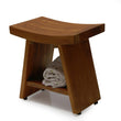 Load image into Gallery viewer, Heavy Fuji-I Teak Shower Bench or Pool Side Bench Chair Height Stool