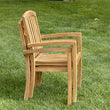 Load image into Gallery viewer, Teak Outdoor stacking dining chair with cushion - Java