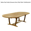 Load image into Gallery viewer, New 9pc Grade-A Teak Outdoor Dining Set-one Double Extension Oval Table 95x40 & 8 Verona Stacking Arm Chairs + cushions