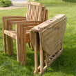 Load image into Gallery viewer, New 7pc Grade-A Teak Outdoor Dining Set-one Round folding table & 6 Patara Stacking Arm Chairs + cushions