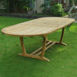 Load image into Gallery viewer, New 9pc Grade-A Teak Outdoor Dining Set-one Double Extension Oval Table 95x40 & 8 Verona Stacking Arm Chairs + cushions