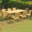Load image into Gallery viewer, teak dining set with stacking chairs