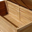 Load image into Gallery viewer, Inside view of teak storage with airy open slat base
