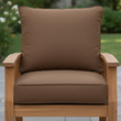 Load image into Gallery viewer, deep seat Canvas Brown cushion deep seat chair front view
