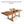 Load image into Gallery viewer, New 11pc Grade-A Teak Outdoor Dining Set-one Double Extension Table 95x40 &amp; 10 Patara Stacking Arm Chairs + cushions
