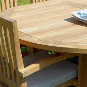 Hawken teak double extension Outdoor Oval table  (AVAILABLE IN 3 SIZES)